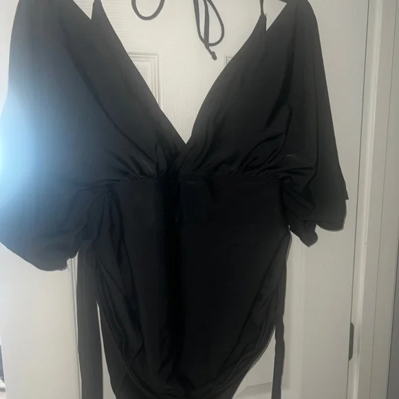 SHEIN Swim Curve Plus Solid Belted One Piece Swimsuit - Picture 5 of 5